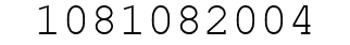 Number 1081082004.
