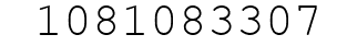 Number 1081083307.
