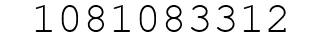 Number 1081083312.