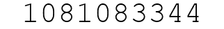 Number 1081083344.