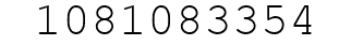 Number 1081083354.