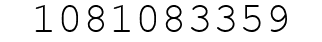 Number 1081083359.