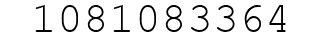 Number 1081083364.