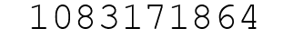 Number 1083171864.