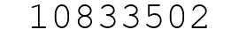 Number 10833502.