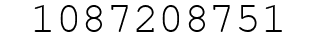 Number 1087208751.
