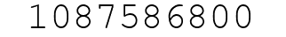 Number 1087586800.