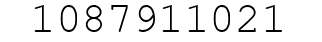 Number 1087911021.