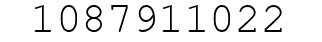 Number 1087911022.