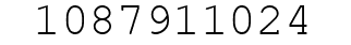 Number 1087911024.