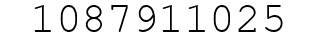 Number 1087911025.
