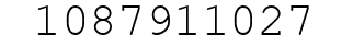 Number 1087911027.