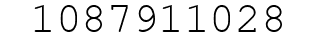 Number 1087911028.