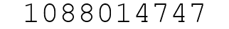 Number 1088014747.