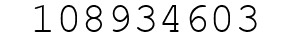 Number 108934603.
