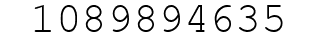 Number 1089894635.