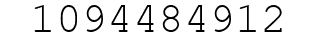 Number 1094484912.