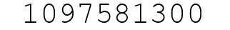 Number 1097581300.