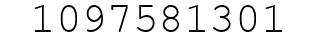 Number 1097581301.