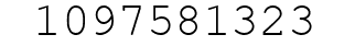 Number 1097581323.