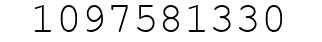Number 1097581330.
