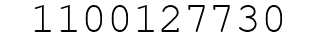 Number 1100127730.