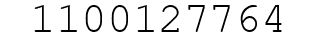 Number 1100127764.