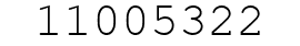 Number 11005322.