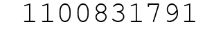 Number 1100831791.