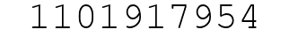 Number 1101917954.