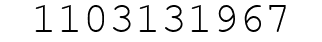 Number 1103131967.