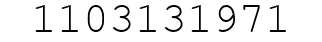 Number 1103131971.