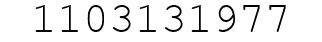 Number 1103131977.