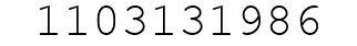 Number 1103131986.