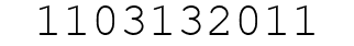 Number 1103132011.