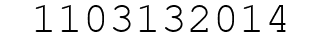 Number 1103132014.