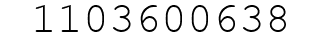Number 1103600638.