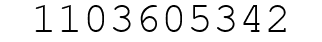 Number 1103605342.