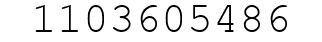 Number 1103605486.