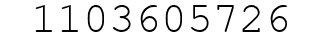 Number 1103605726.