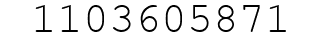 Number 1103605871.