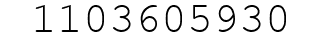 Number 1103605930.