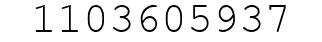 Number 1103605937.