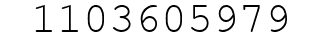 Number 1103605979.