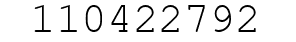 Number 110422792.