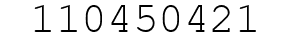 Number 110450421.