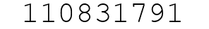 Number 110831791.