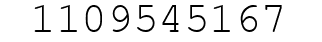 Number 1109545167.