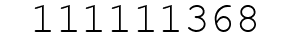 Number 111111368.