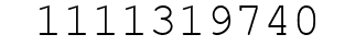 Number 1111319740.